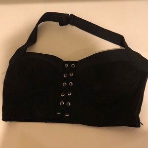 Black crop top
